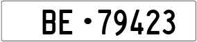 Trailer License Plate